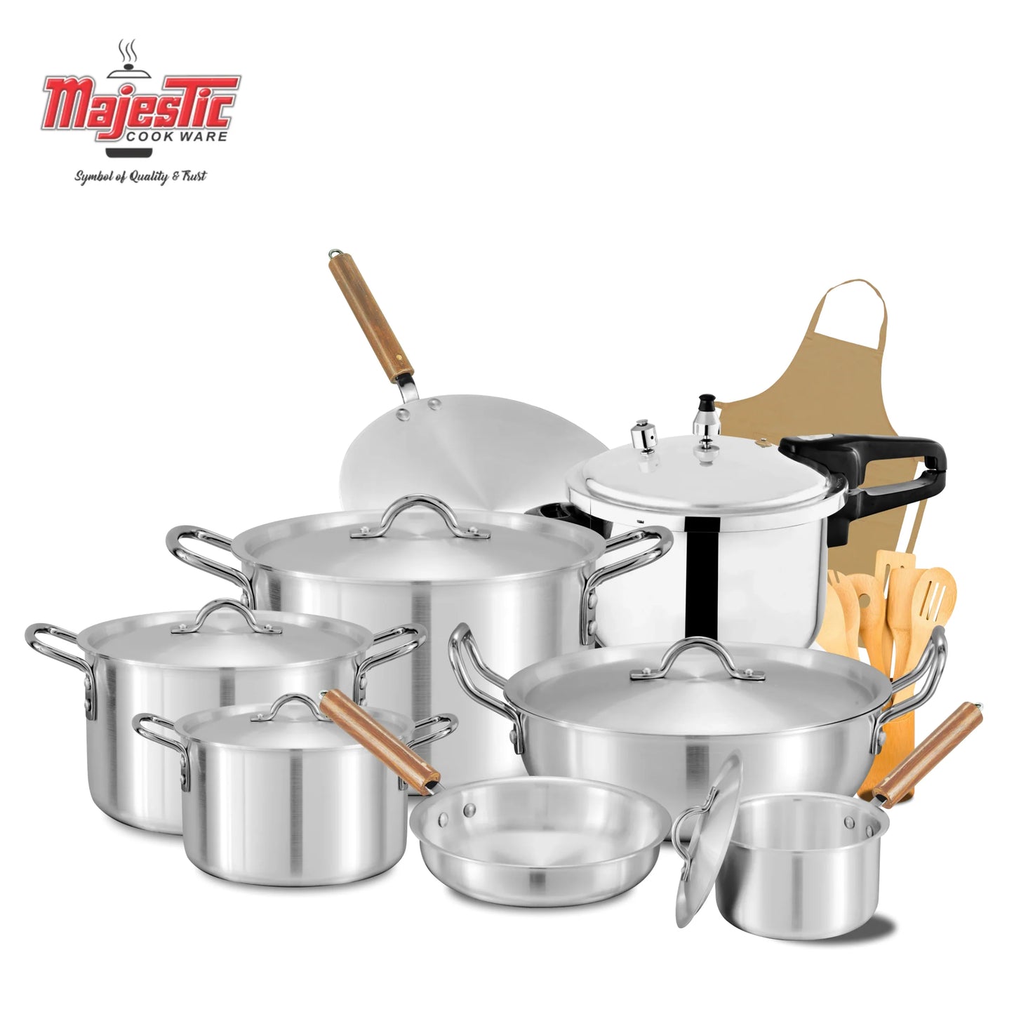 Majestic Metal Finish Jumbo Set - 21Pcs