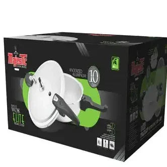 Majestic Elite Wok 10 Ltr Cooker with Glass Lid
