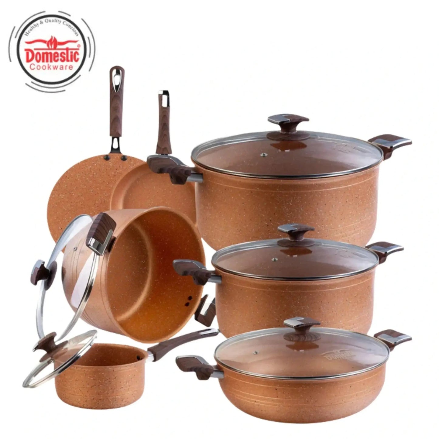 NonStick Jumbo Gift Set – 22 Pcs (Marble Coated)